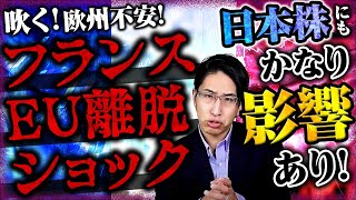 世界の株に吹く欧州不安、EU離脱のフランスは日本株にかなり影響あり！