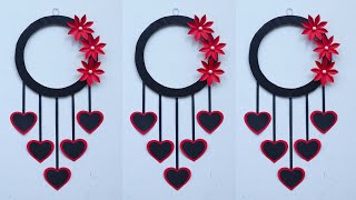 Unique Flower Wall Hanging / Quick Paper Craft For Home Decoration / Cara Membuat Hiasan Dinding