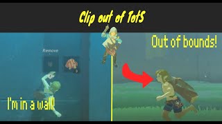 BOTW how to clip out of the trial of the sword