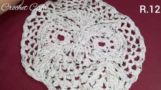 اصنعي مفرش اسطورة كيفية عمل البومةR12🦉 بالكروشية make a legend tablecloth 🦉How to make a crochet owl