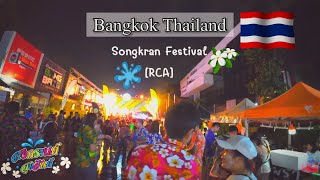 BANGKOK THAILAND 🇹🇭 [Songkran Festival RCA] 4K | Walking Mary