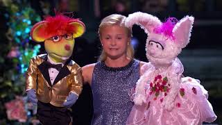 Darci Lynne  Kid Ventriloquist Sings With A Little Help From Her Friends   America's Got Talent 2017