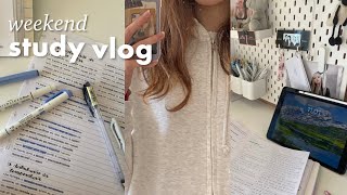 weekend study vlog 🥧 lots of studying, baking, being productive