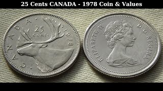 25 Cents CANADA - 1978 Coin & Values