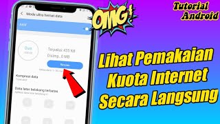 Cara mengetahui pemakaian data internet di semua android