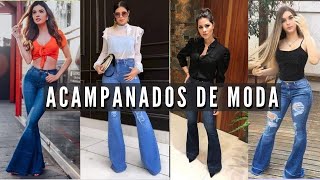 MEJORES OUTFITS CON PANTALONES ACAMPANADOS | Ultimas Tendencias de moda 2023 | moda femenina - JEANS