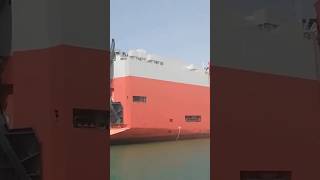 Large Ro-Ro Ship MV Tarifa Leaving Casablanca Port Morocco