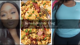 Keto Lifestyle Vlog | Weekly Grocery Haul | At Home Workouts | Keto Jambalaya