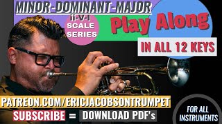 Minor,Dominant,Major Scale over ii-V-I Play Along