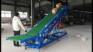 Truck Loading Unloading Conveyor/20ft Container Loading Conveyor for Cartons