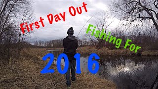 First day out crappie fishing for 2016