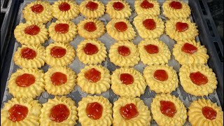 Simple Butter Cookie Recipe| طرز پخت کلچه آسان