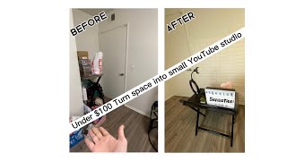 Small space don’t worry you can turn it to YouTube studio/mini office/study area #smallyoutuber