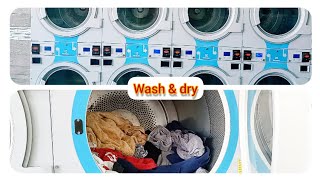 Doing laundry in USA @Laundromat  #laundromat #usa