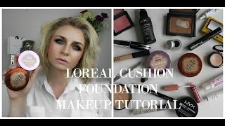 Summer Bronzed Highlighted Chatty Makeup Tutorial|| Loreal Cushion Magic Foundation+Tan De Soleil