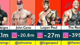 Instagram Followers Of WWE Superstars | WWE WRESTLER DATA|