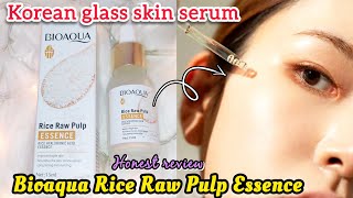 Bioaqua rice raw pulp essence | Bioaqua rice serum | Bioaqua products review | Glass skin serum