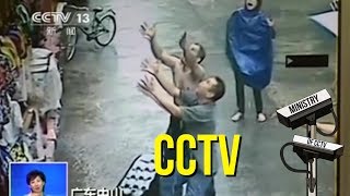 Man Catches Child Who Fell From Second Story Window In China