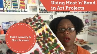 How To Make Monoprinted Fabric Sketchbooks & Jewelry