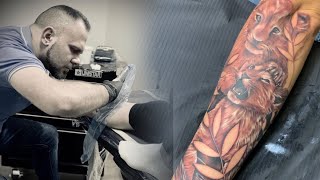 Little lions | tattoo time-lapse