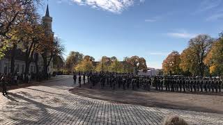 State opening of Parliament Norway #3 Inspection of troops at parade square Akershus Fortress