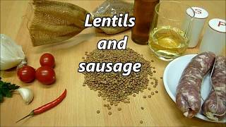 How to Cook Lentils With Sausage Italian Style. 👍Authentic Italian #recipe.