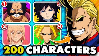 GUESS THE *ANIME* BY ITS CHARACTERS | Super Easy - Easy - Medium - Hard 🔥🕹️