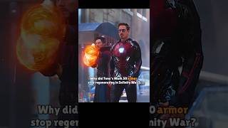 Why did Mark 50 stop regenerating ? Why tony's armor didn't heal itself