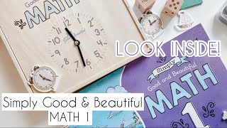 ***BRAND NEW SIMPLY GOOD & BEAUTIFUL MATH 1 || LOOK INSIDE