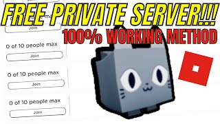 How to get a FREE PRIVATE SERVER in PET SIMULATOR X!!! - Roblox 2021