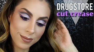 OJOS TIPO CUT CREASE ☆ FULL GLAM CON PRODUCTOS DE FARMACIA ☆ DRUGSTORE MAKEUP TUTORIAL