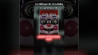 Los diálogos EXTRAÑOS de Circus baby ucn en español #fnaf #fna5 #sisterlocation #shorts