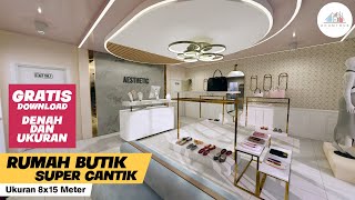 Rumah ini dijamin bisa bikin kamu dapet cuan banyak | Rumah Butik bergaya klasik 8x15 Meter 2 lantai