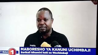 WAZIRI DOTO BITEKO AZUNGUMZIA MABORESHO YA KANUNI YA UCHIMBAJI WA MADINI.