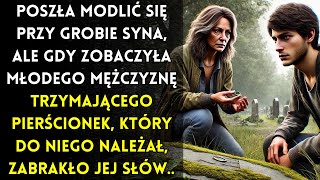 Kobieta Idzie na Cmentarz, aby Uczcić Pamięć Syna i Jest w Szoku, Gdy Widzi Młodego Mężczyznę