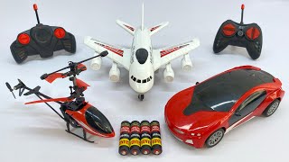 New RemoteControl RC Helicopter with 3D Light RC Car & Rechargeable RC A380 Airline 😍 #rccars #rc