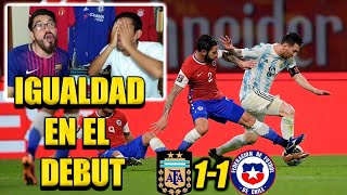 ARGENTINA VS CHILE REACCIÓN *GOL DE MESSI DE TIRO LIBRE VS CHILE*