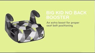 Evenflo Big Kid No Back Booster Car Seat