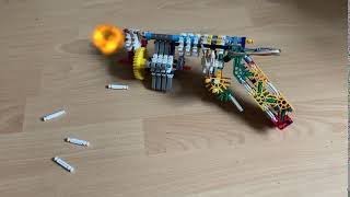 knex peacemaker revolver holds four bullets shoots 10 ft