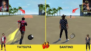 TATSUYA VS SANTINO FULL ABILITY TEST FREE FIRE / GARENA FREE FIRE