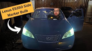 LEXUS ES350 SIDE MARKER BULB REPLACEMENT - How to Change Side Marker Bulbs on a Lexus ES350. Easy!