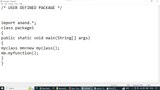 User Defined Package | Create User Defined Package In Java | How To Create User Defined Package