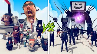 SKIBIDI TOILET TEAM vs TITAN TVMAN TEAM - Totally Accurate Battle Simulator TABS