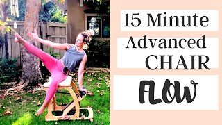 15 MIN ADVANCED CHAIR FLOW (NO AUDIO) to the tune of YOUR BREATH