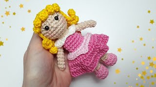 MINI AURORA - COLEÇÃO PRINCESAS AMIGURUMI