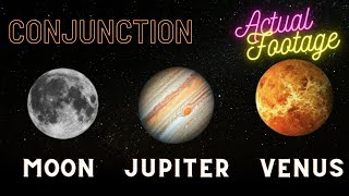 Astounding Celestial Phenomenon  | Jupiter, Venus & the Moon Conjunction | Nature Connection