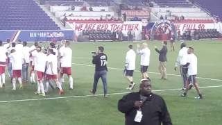 NY Red Bulls II 2016 USL Champions Celebrating with South Ward