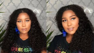 How to install curly V-part wig on natural hair ft SOWINGS. Beginner friendly step by step