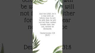 Deuteronomy 31:8 #shorts