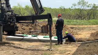 Final placement of the septic system part 2